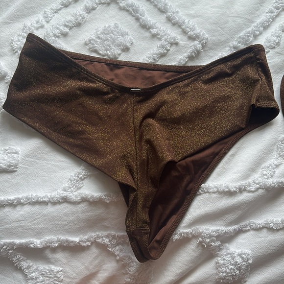 Change - Brown Shimmer Bikini Set - Picture 2 of 2